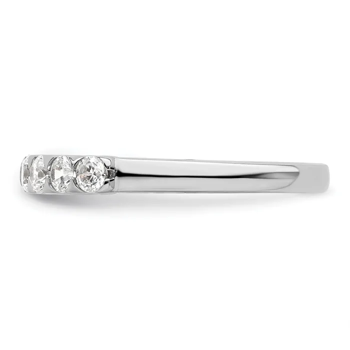 Goldia Rings 14k White Gold 34 Ct Lab Grown Diamond VSSI G Eleven Stone Fashion band