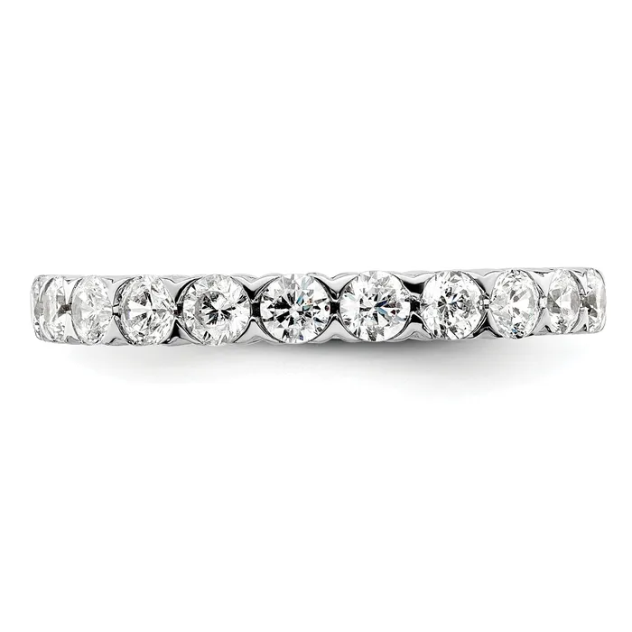 Goldia Rings 14k White Gold 34 Ct Lab Grown Diamond VSSI G Eleven Stone Fashion band