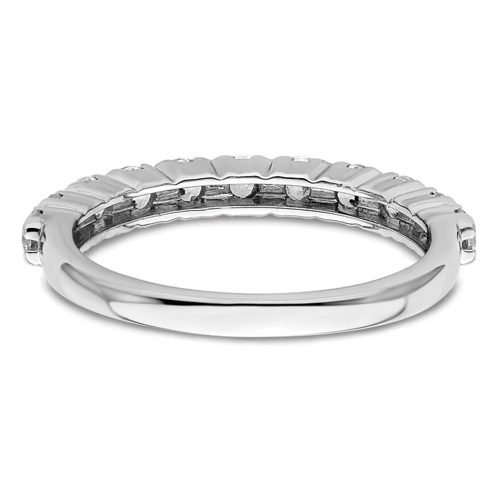 Goldia Rings 14k White Gold 34 Ct Lab Grown Diamond VSSI G Eleven Stone Fashion band