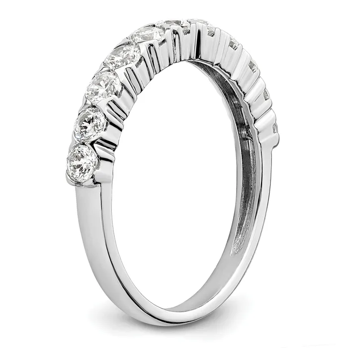 Goldia Rings 14k White Gold 34 Ct Lab Grown Diamond VSSI G Eleven Stone Fashion band