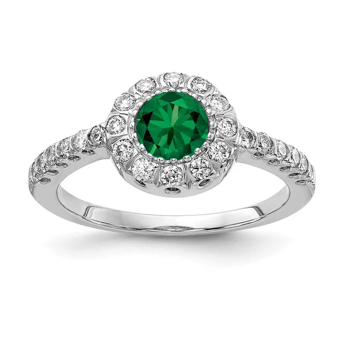 Goldia Rings 14k White Gold 5mm Mount St Helens A Real Diamond ring