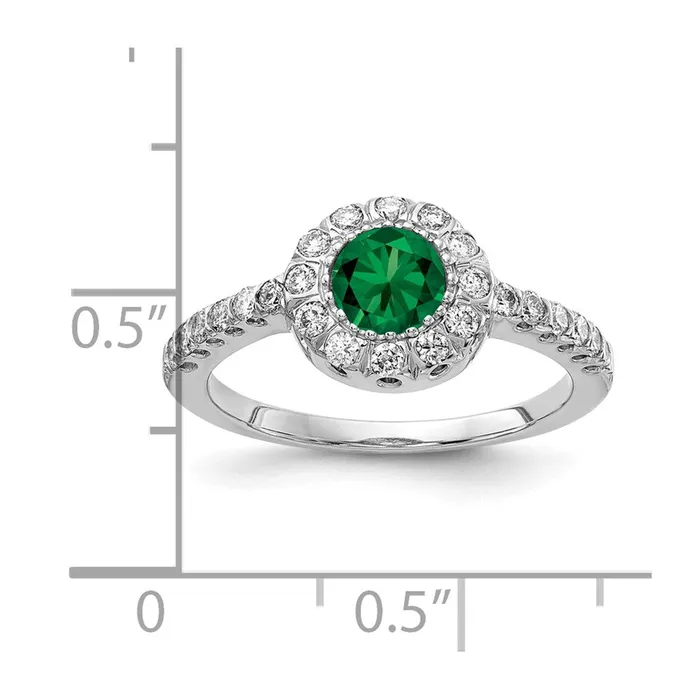 Goldia Rings 14k White Gold 5mm Mount St Helens A Real Diamond ring
