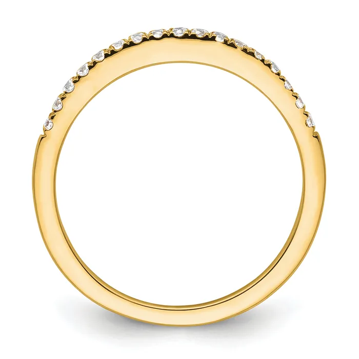 Goldia Rings 14k Yellow Gold 16 Ct Lab Grown Diamond VSSI G Wedding Band Ring