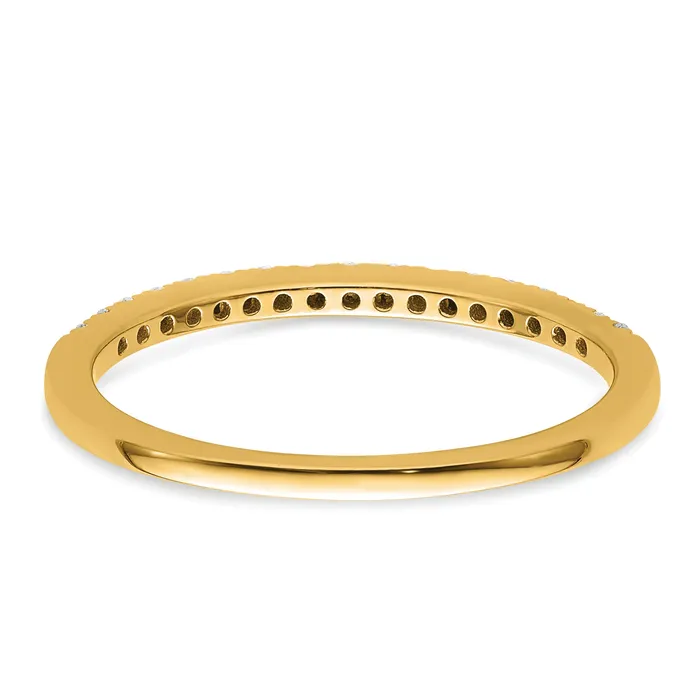 Goldia Rings 14k Yellow Gold 16 Ct Lab Grown Diamond VSSI G Wedding Band Ring