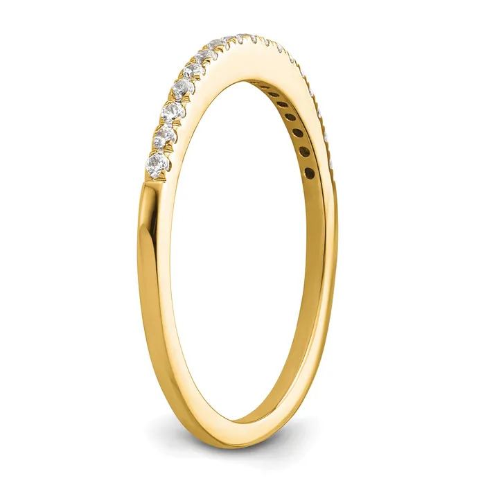Goldia Rings 14k Yellow Gold 16 Ct Lab Grown Diamond VSSI G Wedding Band Ring