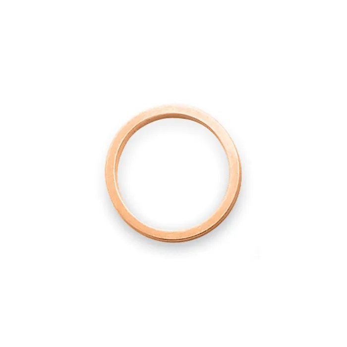 Goldia Rings Solid 10K Rose Gold 3mm Satin Tapered MensWomens Wedding Band Ring Size 65 Goldia Rings Solid 10K Rose Gold 3mm Satin Tapered MensWomens Wedding Band Ring Size 65