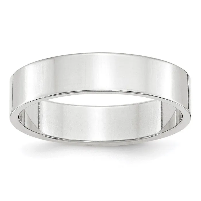 Goldia Rings Solid 10K White Gold 5mm Light Weight Flat MensWomens Wedding Band Ring Size 55 Goldia Rings Solid 10K White Gold 5mm Light Weight Flat MensWomens Wedding Band Ring Size 55