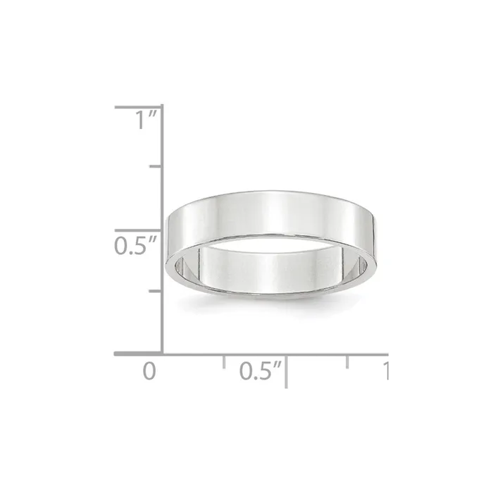 Goldia Rings Solid 10K White Gold 5mm Light Weight Flat MensWomens Wedding Band Ring Size 55 Goldia Rings Solid 10K White Gold 5mm Light Weight Flat MensWomens Wedding Band Ring Size 55