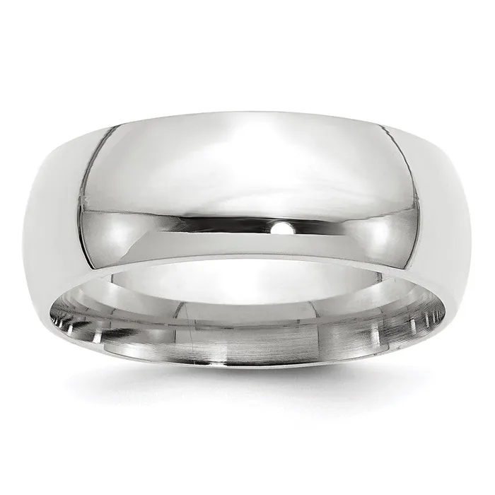 Goldia Rings Solid 10K White Gold 8mm Standard Comfort Fit MensWomens Wedding Band Ring Size 125 Goldia Rings Solid 10K White Gold 8mm Standard Comfort Fit MensWomens Wedding Band Ring Size 125