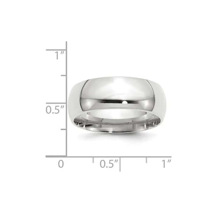 Goldia Rings Solid 10K White Gold 8mm Standard Comfort Fit MensWomens Wedding Band Ring Size 125 Goldia Rings Solid 10K White Gold 8mm Standard Comfort Fit MensWomens Wedding Band Ring Size 125