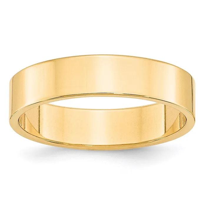 Goldia Rings Solid 10K Yellow Gold 5mm Light Weight Flat MensWomens Wedding Band Ring Size 115 Goldia Rings Solid 10K Yellow Gold 5mm Light Weight Flat MensWomens Wedding Band Ring Size 115