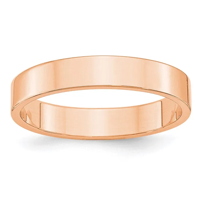 Goldia Rings Solid 10K Yellow Gold Rose Gold 4mm Light Weight Flat MensWomens Wedding Band Ring Size 7 Goldia Rings Solid 10K Yellow Gold Rose Gold 4mm Light Weight Flat MensWomens Wedding Band Ring Size 7
