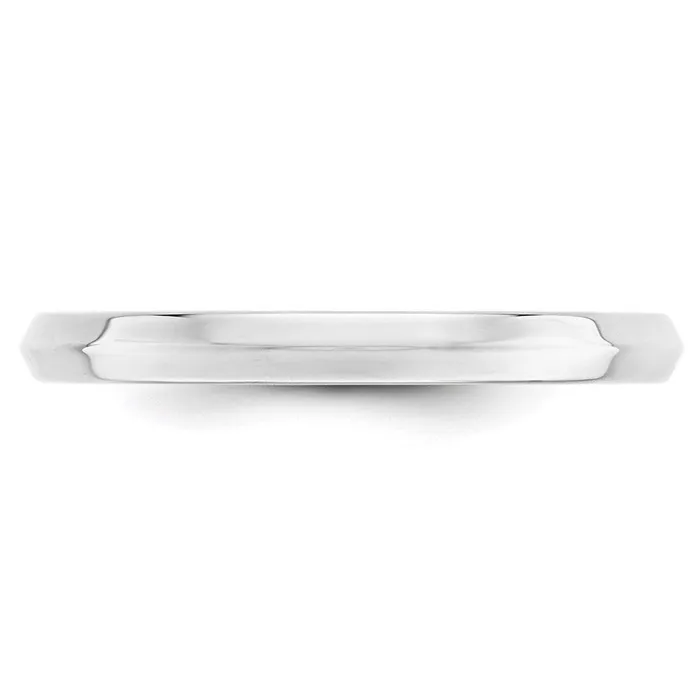 Goldia Rings Solid 14K White Gold 25mm Knife Edge Comfort Fit MensWomens Wedding Band Ring Size 10 Goldia Rings Solid 14K White Gold 25mm Knife Edge Comfort Fit MensWomens Wedding Band Ring Size 10