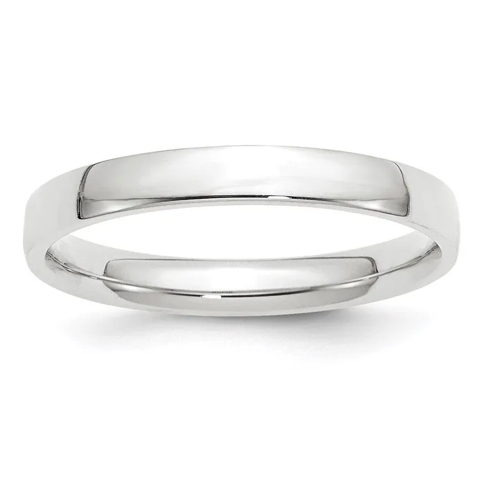 Goldia Rings Solid 14K White Gold 3mm Light Weight Comfort Fit MensWomens Wedding Band Ring Size 10 Goldia Rings Solid 14K White Gold 3mm Light Weight Comfort Fit MensWomens Wedding Band Ring Size 10