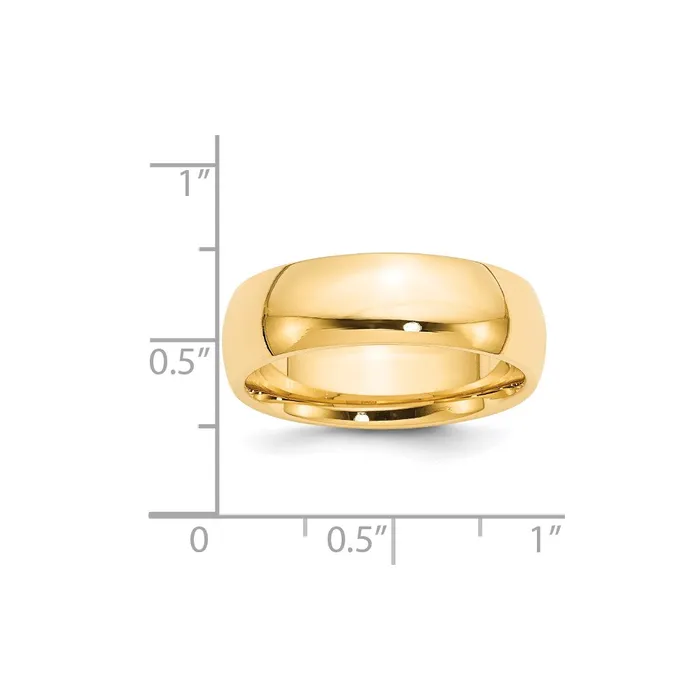 Goldia Rings Solid 14K Yellow Gold 7mm Comfort Fit MensWomens Wedding Band Ring Size 55 Goldia Rings Solid 14K Yellow Gold 7mm Comfort Fit MensWomens Wedding Band Ring Size 55