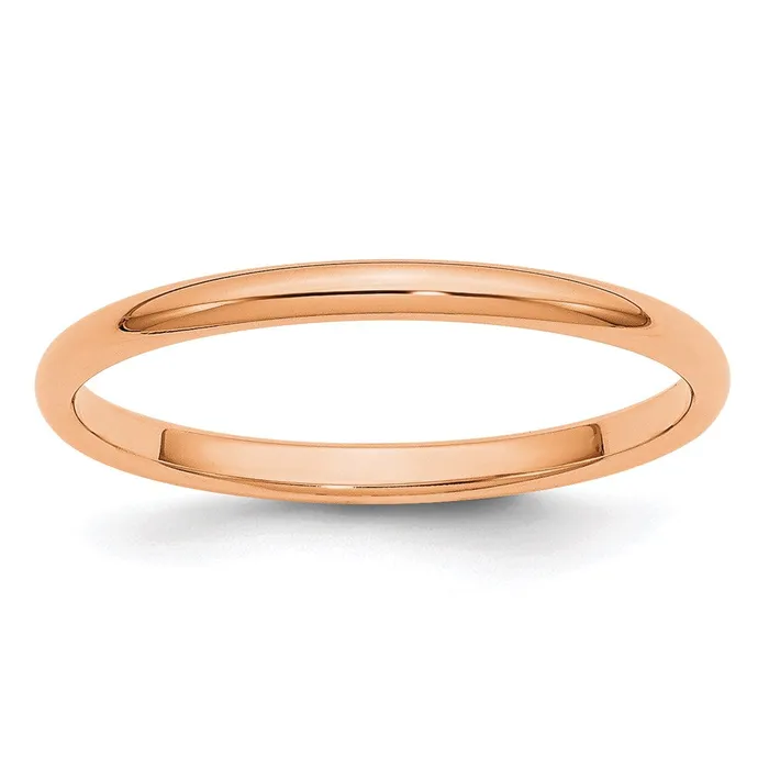 Goldia Rings Solid 14K Yellow Gold Rose Gold 2mm Half Round MensWomens Wedding Band Ring Size 85 Goldia Rings Solid 14K Yellow Gold Rose Gold 2mm Half Round MensWomens Wedding Band Ring Size 85