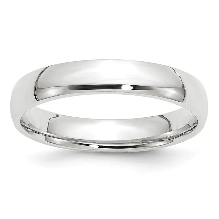 Goldia Rings Solid 18K White Gold 4mm Light Weight Comfort Fit MensWomens Wedding Band Ring Size 85 Goldia Rings Solid 18K White Gold 4mm Light Weight Comfort Fit MensWomens Wedding Band Ring Size 85