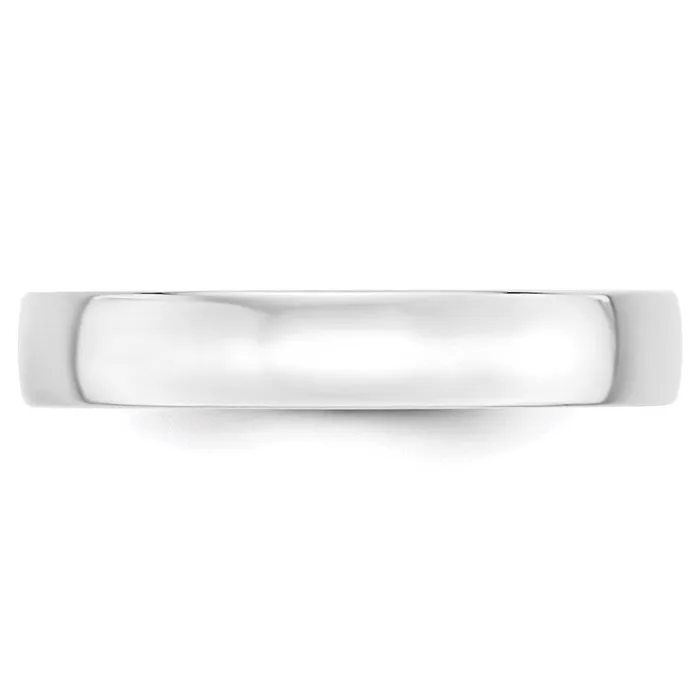 Goldia Rings Solid 18K White Gold 4mm Light Weight Comfort Fit MensWomens Wedding Band Ring Size 85 Goldia Rings Solid 18K White Gold 4mm Light Weight Comfort Fit MensWomens Wedding Band Ring Size 85