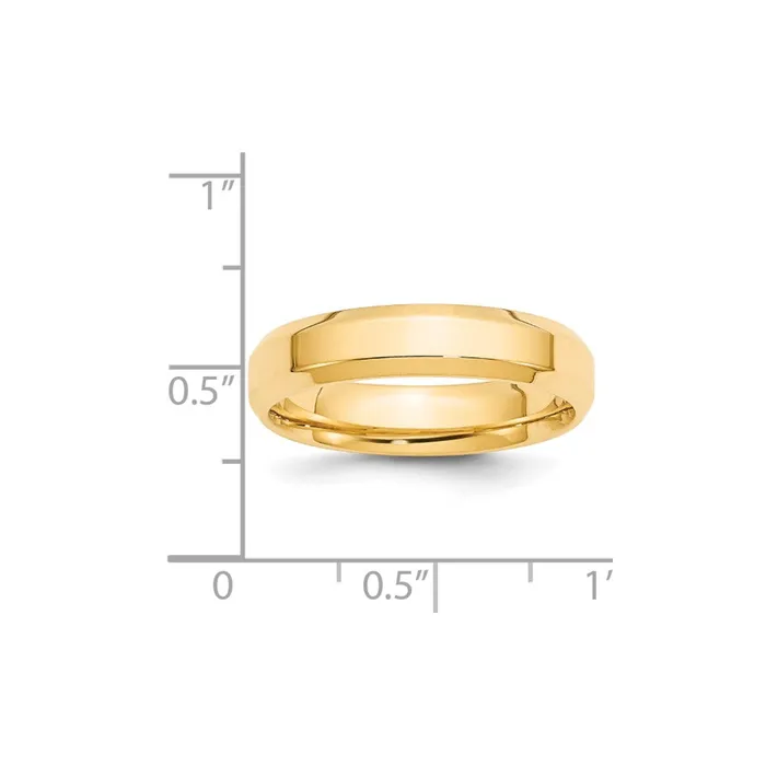 Goldia Rings Solid 18K Yellow Gold 5mm Bevel Edge Comfort Fit MensWomens Wedding Band Ring Size 125 Goldia Rings Solid 18K Yellow Gold 5mm Bevel Edge Comfort Fit MensWomens Wedding Band Ring Size 125