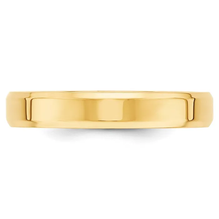 Goldia Solid 10K Yellow Gold 4mm Bevel Edge Comfort Fit MensWomens Wedding Band Ring Size 75 Rings Goldia Solid 10K Yellow Gold 4mm Bevel Edge Comfort Fit MensWomens Wedding Band Ring Size 75 Rings