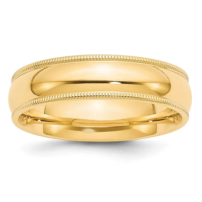 Goldia Solid 10K Yellow Gold 6mm Milgrain Comfort Wedding MensWomens Wedding Band Ring Size 75 Rings Goldia Solid 10K Yellow Gold 6mm Milgrain Comfort Wedding MensWomens Wedding Band Ring Size 75 Rings