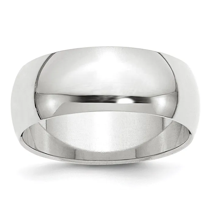 Goldia Solid 10K Yellow Gold White Gold 8mm HalfRound MensWomens Wedding Band Ring Size 6 Rings Goldia Solid 10K Yellow Gold White Gold 8mm HalfRound MensWomens Wedding Band Ring Size 6 Rings
