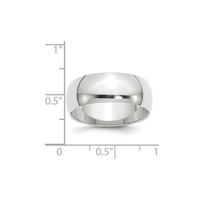 Goldia Solid 10K Yellow Gold White Gold 8mm HalfRound MensWomens Wedding Band Ring Size 6 Rings Goldia Solid 10K Yellow Gold White Gold 8mm HalfRound MensWomens Wedding Band Ring Size 6 Rings