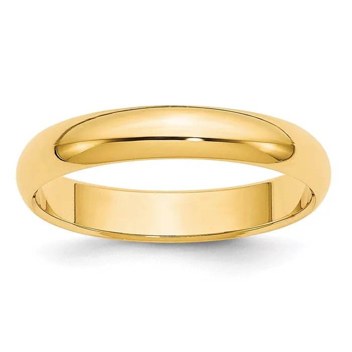 Goldia Solid 14K Yellow Gold 4mm HalfRound Wedding MensWomens Wedding Band Ring Size 45 Rings Goldia Solid 14K Yellow Gold 4mm HalfRound Wedding MensWomens Wedding Band Ring Size 45 Rings