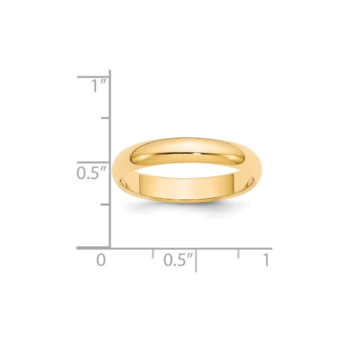 Goldia Solid 14K Yellow Gold 4mm HalfRound Wedding MensWomens Wedding Band Ring Size 45 Rings Goldia Solid 14K Yellow Gold 4mm HalfRound Wedding MensWomens Wedding Band Ring Size 45 Rings