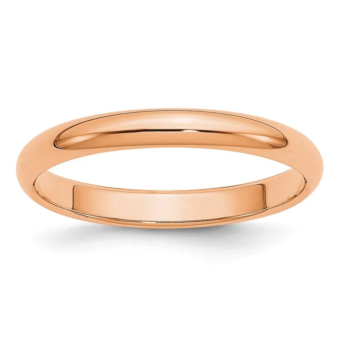 Goldia Solid 14K Yellow Gold Rose Gold 3mm Half Round MensWomens Wedding Band Ring Size 125 Rings Goldia Solid 14K Yellow Gold Rose Gold 3mm Half Round MensWomens Wedding Band Ring Size 125 Rings