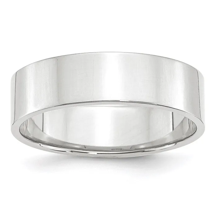 Goldia Solid 18K White Gold 6mm Light Weight Flat MensWomens Wedding Band Ring Size 14 Rings Goldia Solid 18K White Gold 6mm Light Weight Flat MensWomens Wedding Band Ring Size 14 Rings