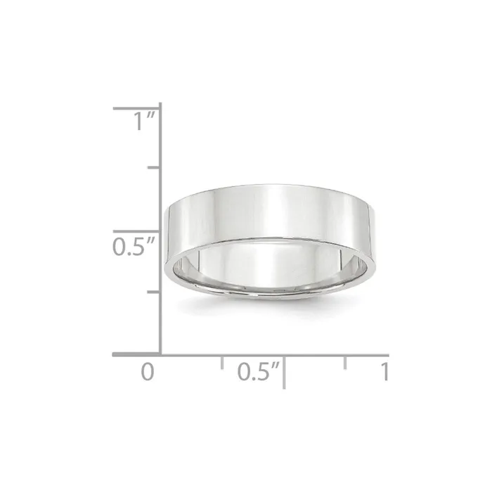 Goldia Solid 18K White Gold 6mm Light Weight Flat MensWomens Wedding Band Ring Size 14 Rings Goldia Solid 18K White Gold 6mm Light Weight Flat MensWomens Wedding Band Ring Size 14 Rings