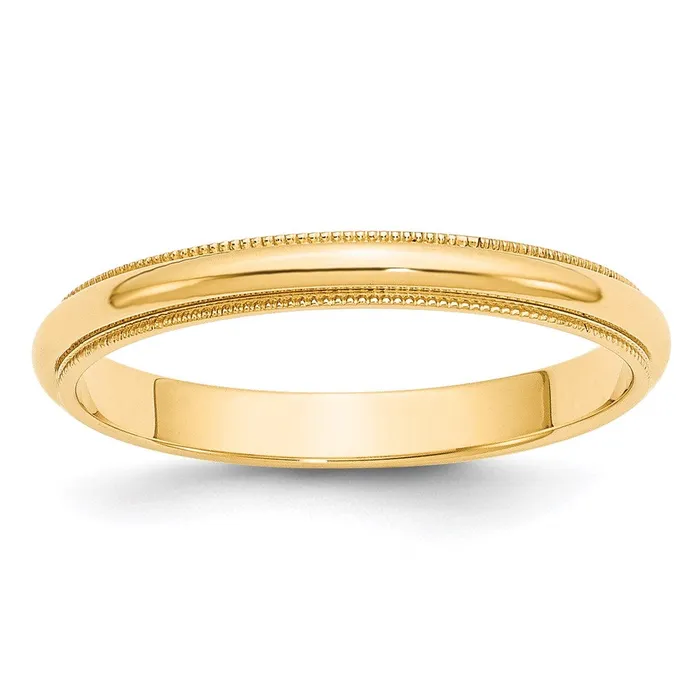 Goldia Solid 18K Yellow Gold 3mm Milgrain HalfRound Wedding MensWomens Wedding Band Ring Size 9 Rings Goldia Solid 18K Yellow Gold 3mm Milgrain HalfRound Wedding MensWomens Wedding Band Ring Size 9 Rings