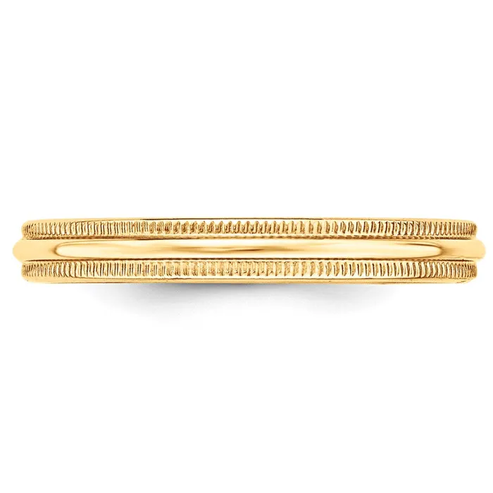 Goldia Solid 18K Yellow Gold 3mm Milgrain HalfRound Wedding MensWomens Wedding Band Ring Size 9 Rings Goldia Solid 18K Yellow Gold 3mm Milgrain HalfRound Wedding MensWomens Wedding Band Ring Size 9 Rings