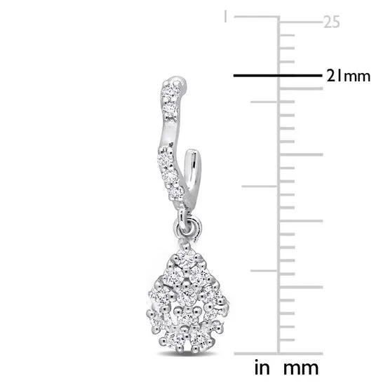 JMS always Earrings Original AMOUR 25 CT TDW Diamond Dangle Earrings In 14K White Gold JMS always Earrings Original AMOUR 25 CT TDW Diamond Dangle Earrings In 14K White Gold