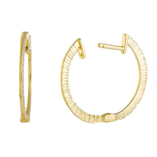 JMS always Earrings Original LB Exclusive 14K Yellow Gold 55 Carat VS1 G Color Diamond Pave Inside Out Hoop Earrings JMS always Earrings Original LB Exclusive 14K Yellow Gold 55 Carat VS1 G Color Diamond Pave Inside Out Hoop Earrings