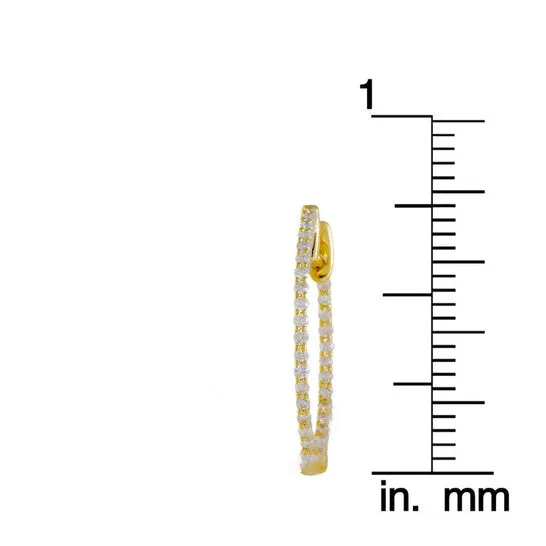 JMS always Earrings Original LB Exclusive 14K Yellow Gold 55 Carat VS1 G Color Diamond Pave Inside Out Hoop Earrings JMS always Earrings Original LB Exclusive 14K Yellow Gold 55 Carat VS1 G Color Diamond Pave Inside Out Hoop Earrings