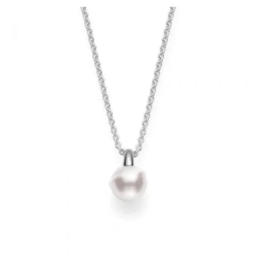 JMS always Earrings Original Mikimoto Classic Akoya Cultured Pearl Pendant in 18K White Gold 85mm A JMS always Earrings Original Mikimoto Classic Akoya Cultured Pearl Pendant in 18K White Gold 85mm A