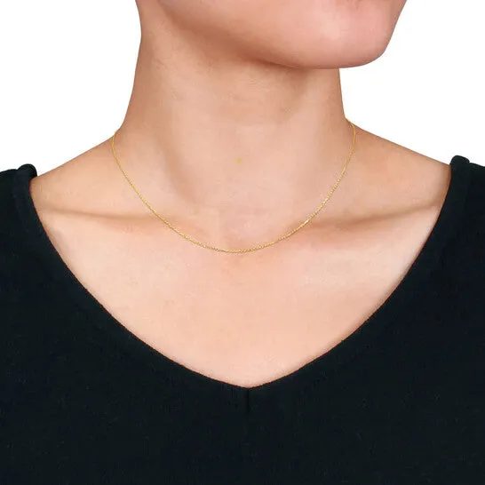 JMS always Necklaces Original AMOUR 07mm Diamondcut Cable Chain Necklace In 14K Yellow Gold 16 In JMS always Necklaces Original AMOUR 07mm Diamondcut Cable Chain Necklace In 14K Yellow Gold 16 In