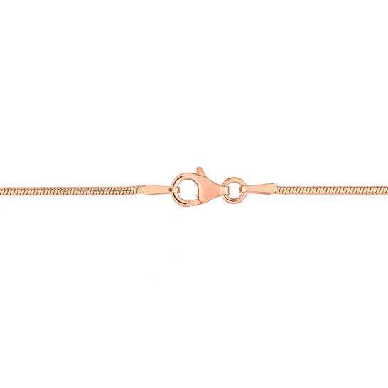 JMS always Necklaces Original AMOUR 12mm Snake Chain Necklace In Rose Plated Sterling Silver 16 In JMS always Necklaces Original AMOUR 12mm Snake Chain Necklace In Rose Plated Sterling Silver 16 In