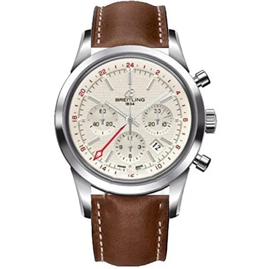 JMS always Original Breitling Transocean Chronograph GMT Silver Dial Brown Leather Mens Watch AB045112G772BRLT Watches JMS always Original Breitling Transocean Chronograph GMT Silver Dial Brown Leather Mens Watch AB045112G772BRLT Watches