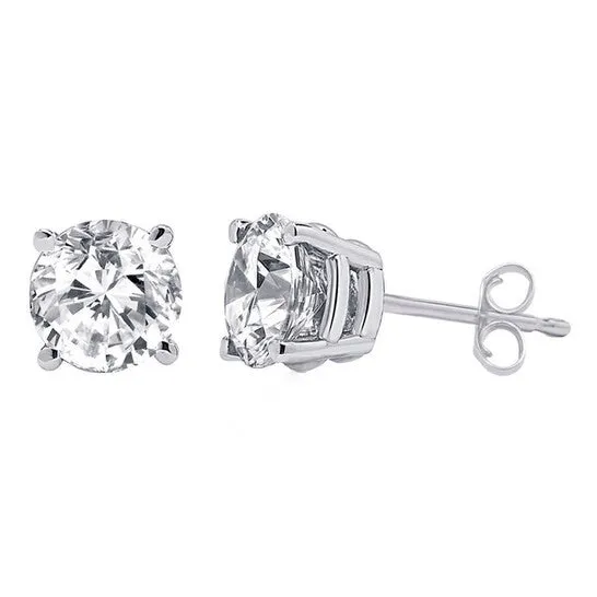 JMS always Original Diamond Muse 075 cttw 14KT White Gold Round Cut Diamond Stud Earrings for Women Earrings
