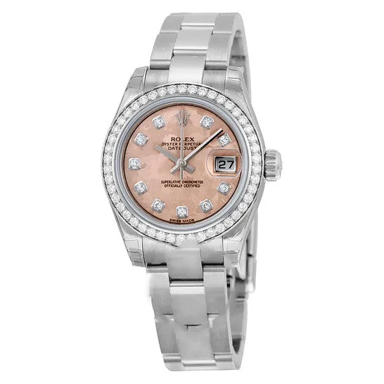 JMS always Original Rolex Lady Datejust Pink Gold Crystal Dial Stainless Steel Diamond Ladies Watch 17938PGCDO Bracelets JMS always Original Rolex Lady Datejust Pink Gold Crystal Dial Stainless Steel Diamond Ladies Watch 17938PGCDO Bracelets