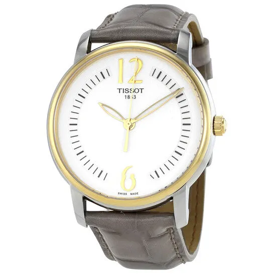 JMS always Original Tissot TTrend White Dial Gray Leather Ladies Watch T0522102603700 Watches JMS always Original Tissot TTrend White Dial Gray Leather Ladies Watch T0522102603700 Watches