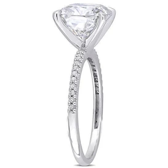 JMS always Rings Original Amour Ladies 14k White Gold 35 Ct Cushion Cut White Moissanite Solitaire Ring JMS always Rings Original Amour Ladies 14k White Gold 35 Ct Cushion Cut White Moissanite Solitaire Ring