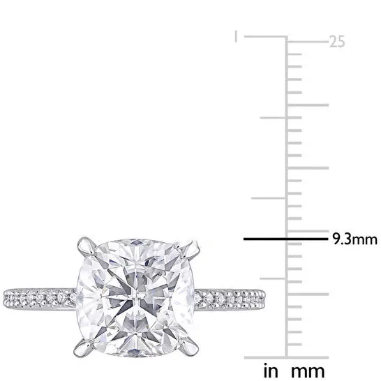 JMS always Rings Original Amour Ladies 14k White Gold 35 Ct Cushion Cut White Moissanite Solitaire Ring JMS always Rings Original Amour Ladies 14k White Gold 35 Ct Cushion Cut White Moissanite Solitaire Ring