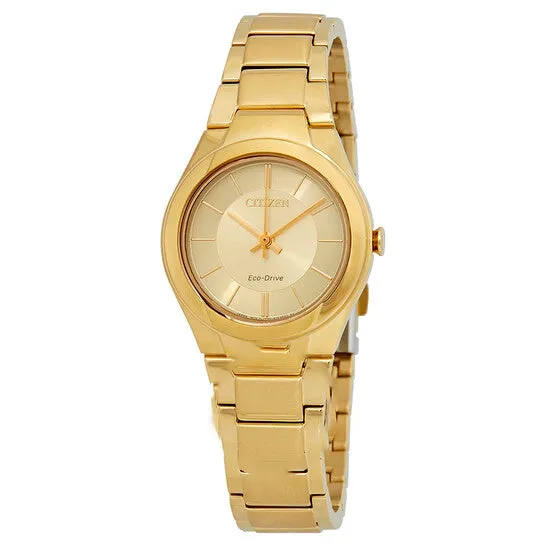 JMS always Rings Original Citizen Paradigm Champagne Dial Yellow Goldtone Ladies Watch FE209257P JMS always Rings Original Citizen Paradigm Champagne Dial Yellow Goldtone Ladies Watch FE209257P
