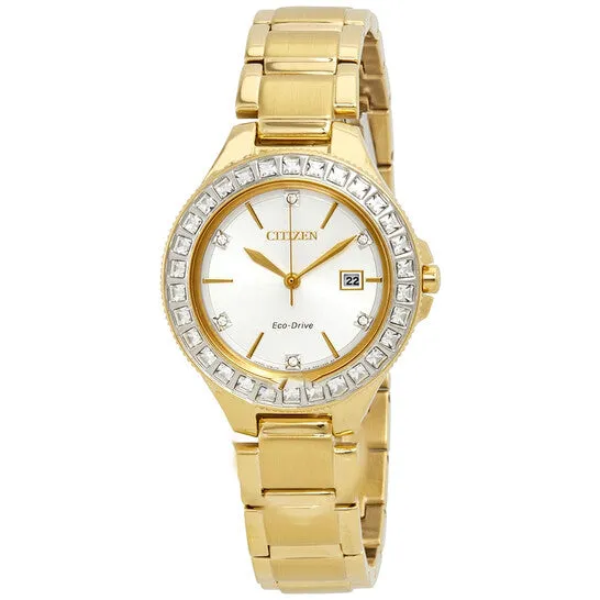 JMS always Rings Original Citizen Silhouette Crystal Silver Dial Goldtone Mens Watch FE119258A JMS always Rings Original Citizen Silhouette Crystal Silver Dial Goldtone Mens Watch FE119258A