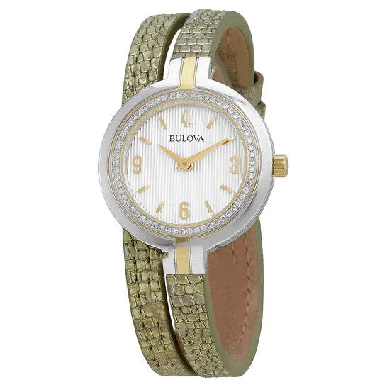 JMS always Watches Original Bulova Rhapsody Quartz Silver Dial Ladies Watch 98R278 JMS always Watches Original Bulova Rhapsody Quartz Silver Dial Ladies Watch 98R278