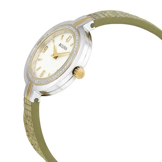 JMS always Watches Original Bulova Rhapsody Quartz Silver Dial Ladies Watch 98R278 JMS always Watches Original Bulova Rhapsody Quartz Silver Dial Ladies Watch 98R278